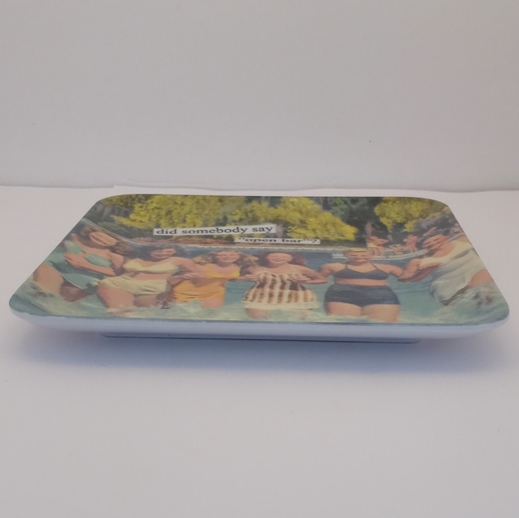 Vintage Themed Anne Taintor 100%  Melamine Mini Jewelry Tray. - Picture 2 of 3